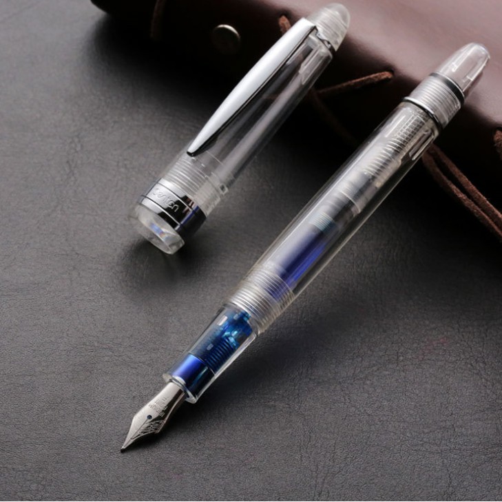 [豪豪小舖] 派頓鋼筆 F19 透明款 EF尖 LAMY規格 示範鋼筆 習字鋼筆 古典鋼筆 商務鋼筆 學生鋼筆