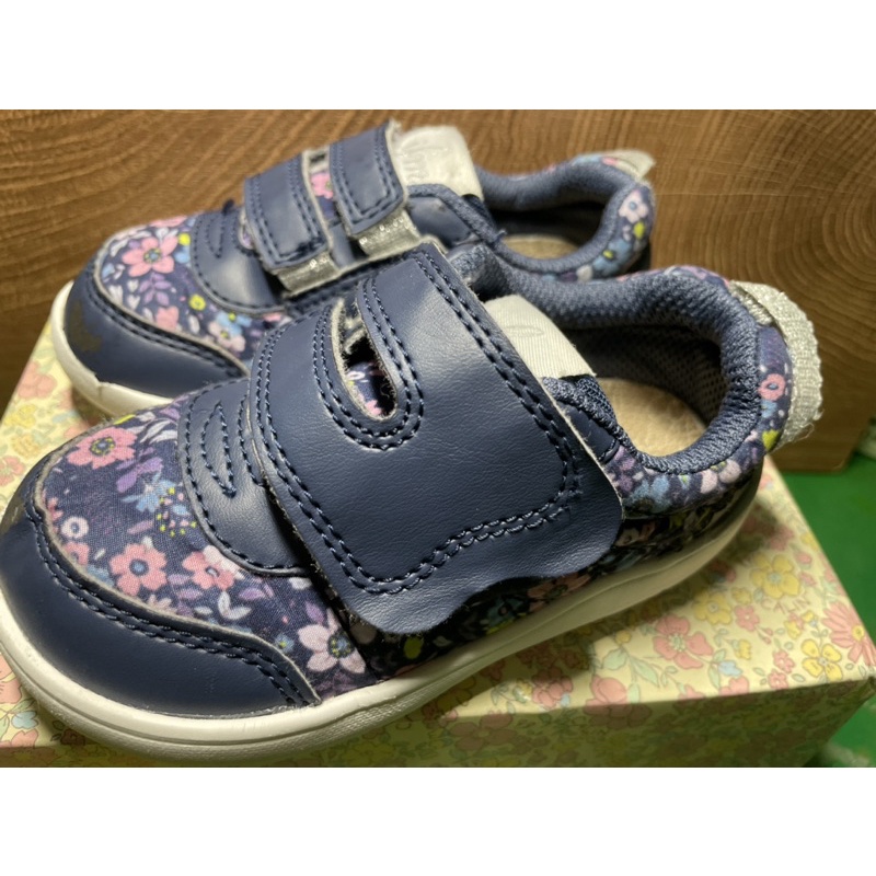 ‼️免運‼️IFME 寶寶 學步鞋 運動鞋 機能 碎花藍 14.5