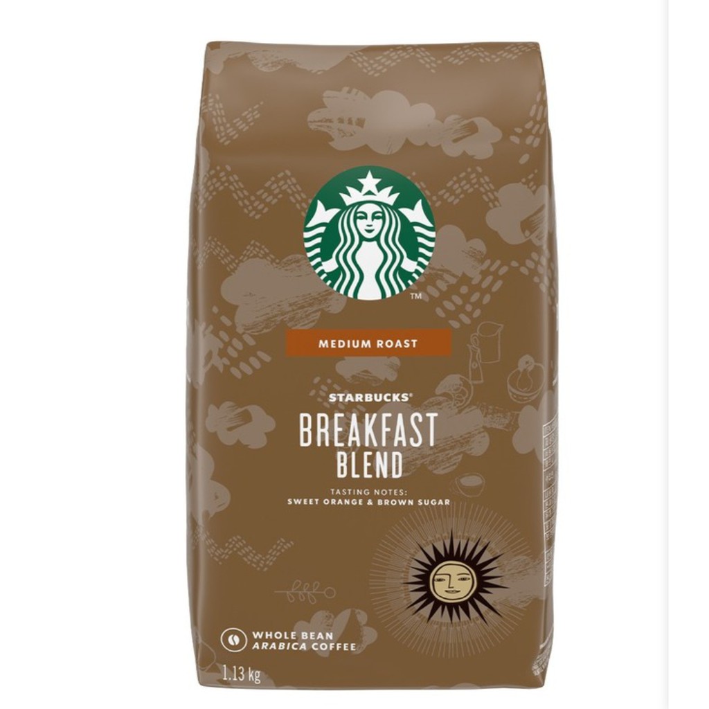 現貨 Starbucks Breakfast Blend 早餐綜合咖啡豆 1.13公斤 中度烘焙 COSTCO