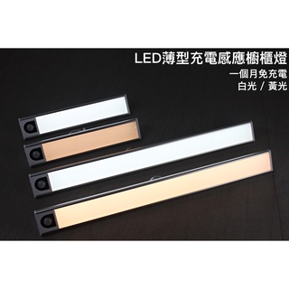 【戶外家】含稅價 超薄 LED櫥櫃燈 白光 黃光 壁櫥燈 小夜燈 感應燈 照明燈 走廊燈 露營燈 磁吸感應燈[L74]