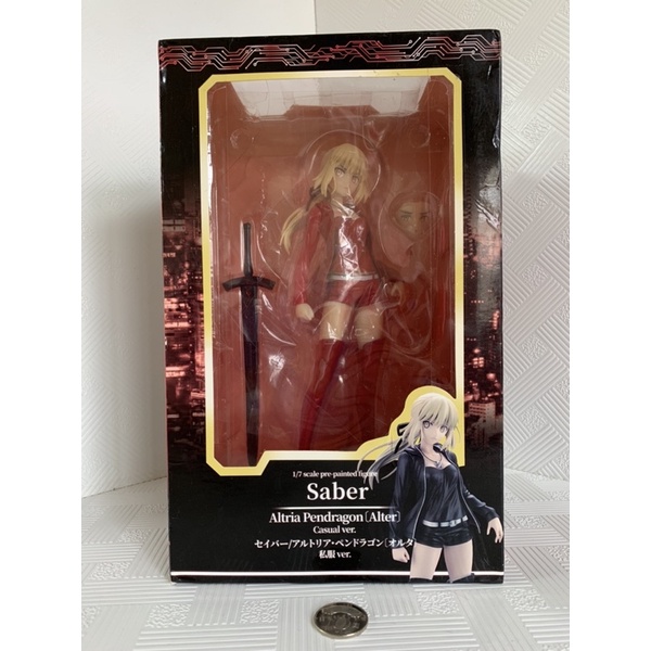 Fate saber 私服 賽巴 紅賽巴 新宿 私服ver Saber 港版 公仔