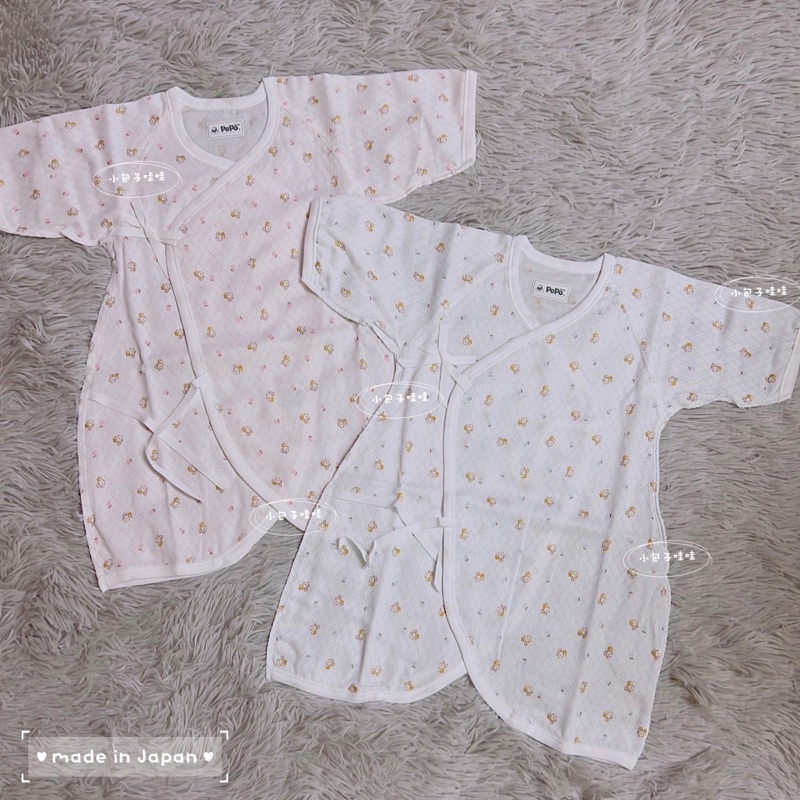 (日本製)日本嬰兒紗布衣 Jse2045 寶寶 baby 蝴蝶衣 二重織 紗布衣 肚衣