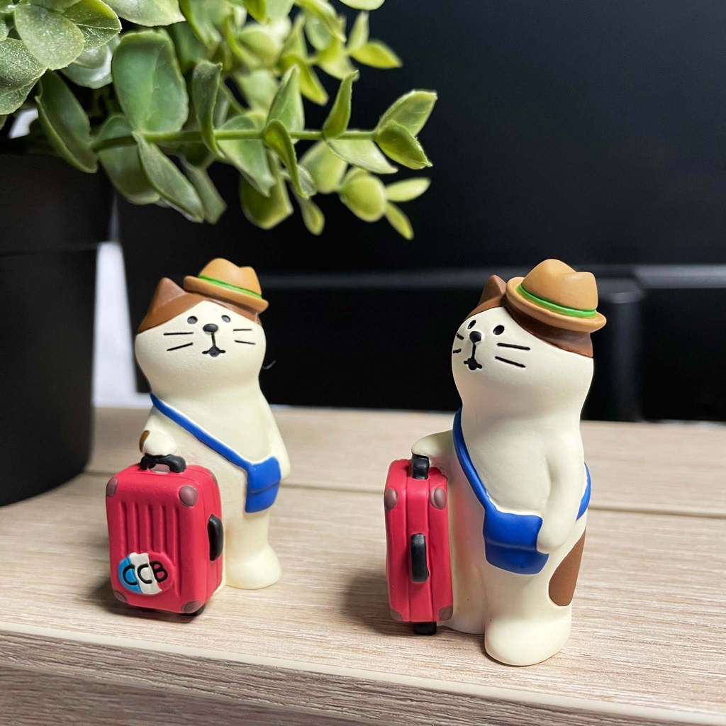 🚚現貨🇯🇵日本直送 貓咪公仔 旅行貓系列 飯糰貓 手提箱貓 公仔 吉祥物 扭蛋 貓奴 居家擺飾 裝飾品 佐倉小舖