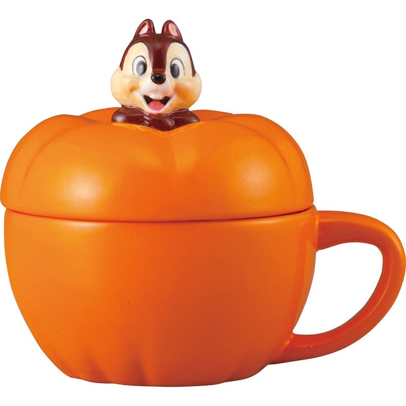迪士尼 Disney 奇奇蒂蒂 CHIP AND DALE 南瓜湯杯 單耳杯 陶瓷杯 咖啡杯