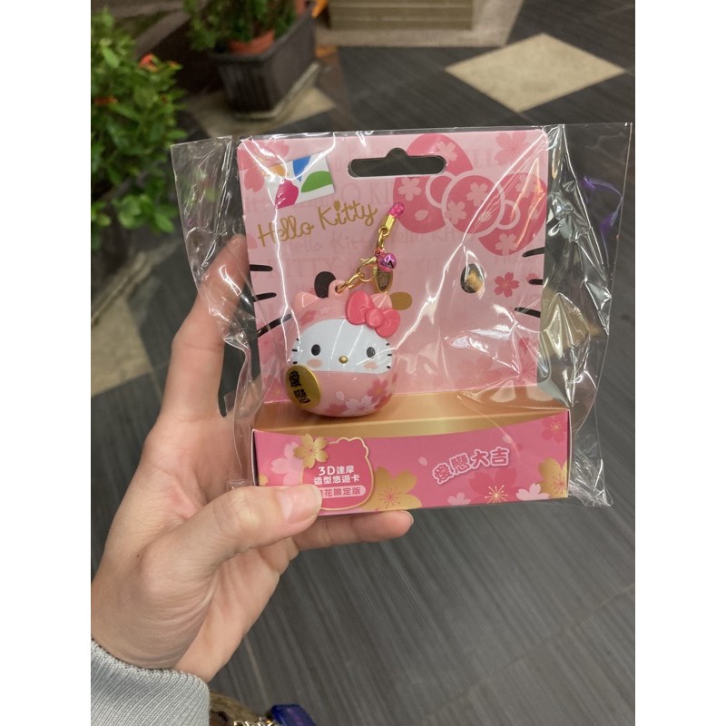 粉達摩Kitty 悠遊卡