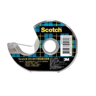 3M Scotch 811D 3/4 可再貼隱形膠帶(附臺)