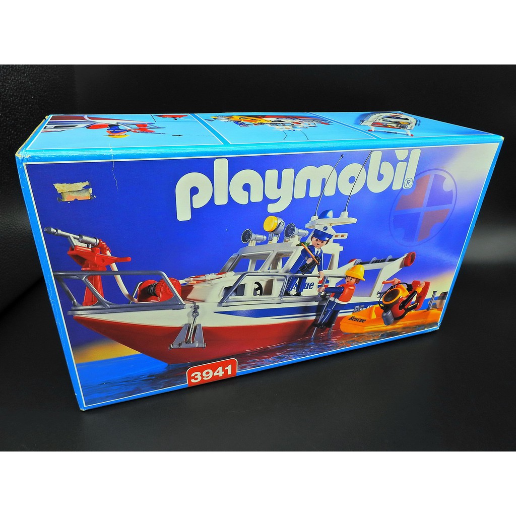 playmobil coastal rescue boat