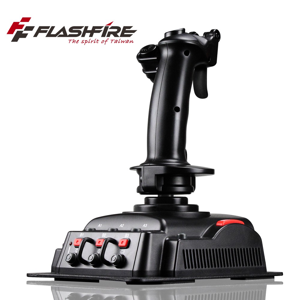 強強滾生活 FlashFire 響尾蛇6號 飛行搖桿 飛行遊戲桿 JS3601V ps4/ps3轉接