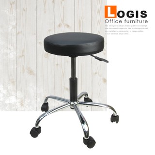 LOGIS 小圓點工作休閒椅 滑輪椅 鐵腳椅 DIY-325
