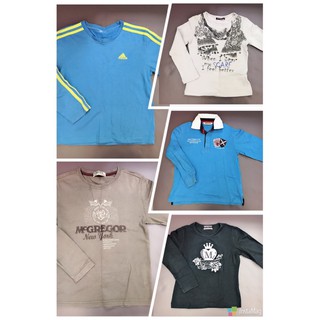 Adidas & 瑪格麗格& Monnalisa男童長袖T恤120-130cm