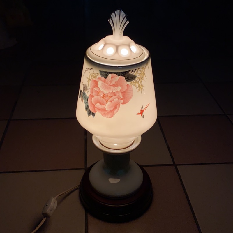 早期的 鶯歌製陶瓷燈❣️含木座❣️只有讚嘆