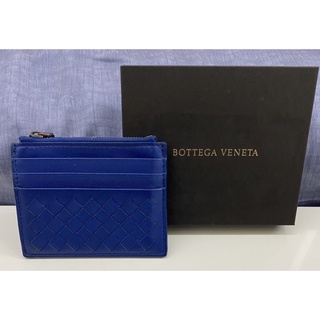 【BOTTEGA VENETA】經典小羊皮編織拉鍊萬用卡夾/零錢包