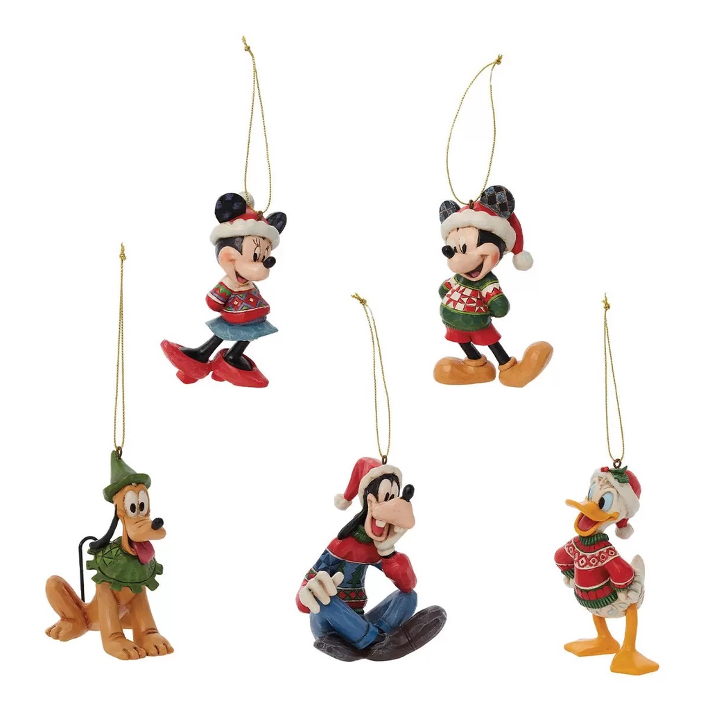 Costco 好市多代購 免運 Disney 迪士尼 聖誕樹吊飾 5入組 米奇 米妮 高飛 唐老鴨 布魯托 聖誕節 公仔
