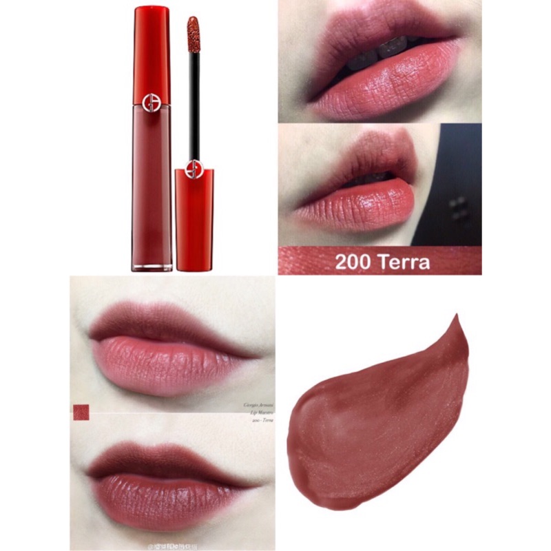 美國代購🇺🇸Giorgio Armani 200 terra 奢華絲絨訂製唇萃💄