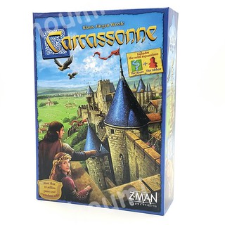 全英文版卡卡頌 Carcassonne 桌遊 多人遊戲 派對遊戲