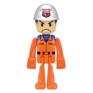 TOMICA PLAKIDS 緊急救援隊 一般隊員 嚴肅表情 HYPER RESCUE 人偶 公仔 救難隊員 SET A