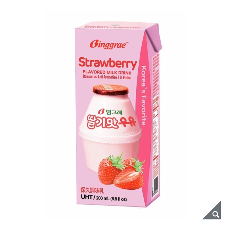 (宅配免運）保久乳（200毫升 X 24入） Binggrae 草莓/香蕉牛奶(保久調味乳) 草莓口味 香蕉口味 好市多