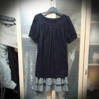 日本百貨專櫃MK兩件式黑色千鳥格洋裝