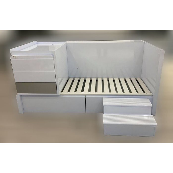 二手傢俱推薦 樂居二手家具館 B1019bjjh 奇哥alondra多功能嬰兒床中古床組床底床墊床頭櫃床架 蝦皮購物