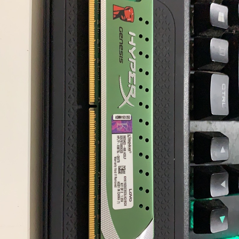 金士頓 Kingston ddr3 4G*2 8g 低電壓1.35v 記憶體 二手