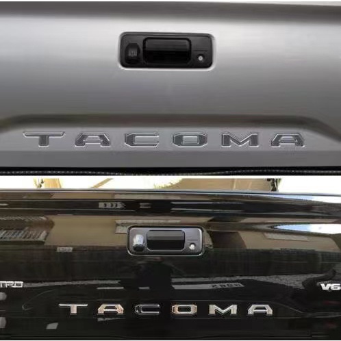 豐田貼紙適用於 2016-2021 年 BLACKOUT OVERLAY KIT TACOMA 汽車後備箱標誌汽車配件