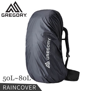 【GREGORY 美國 50L-80L防水雨罩《熔岩黑》】141347/防雨罩/披風/揹包套/揹包套束口