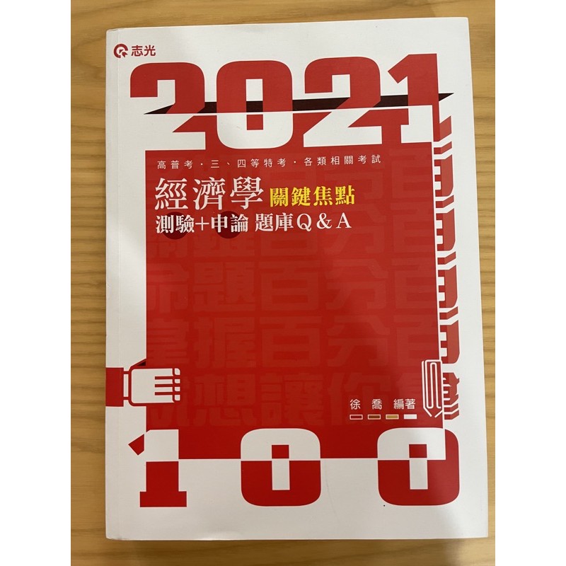 9成新/2021志光徐喬經濟學關鍵焦點