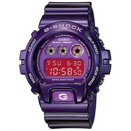 CASIO G-SHOCK紫色潛水電子錶!八成新!! G-Shock DW-6900CC-6 DR 紫色