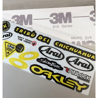 Arai 安全帽 [反光貼紙一整組] OAKLEY 鏡片 三角貼 鏡片貼紙 3M防水 SHOEI AGV RX-7