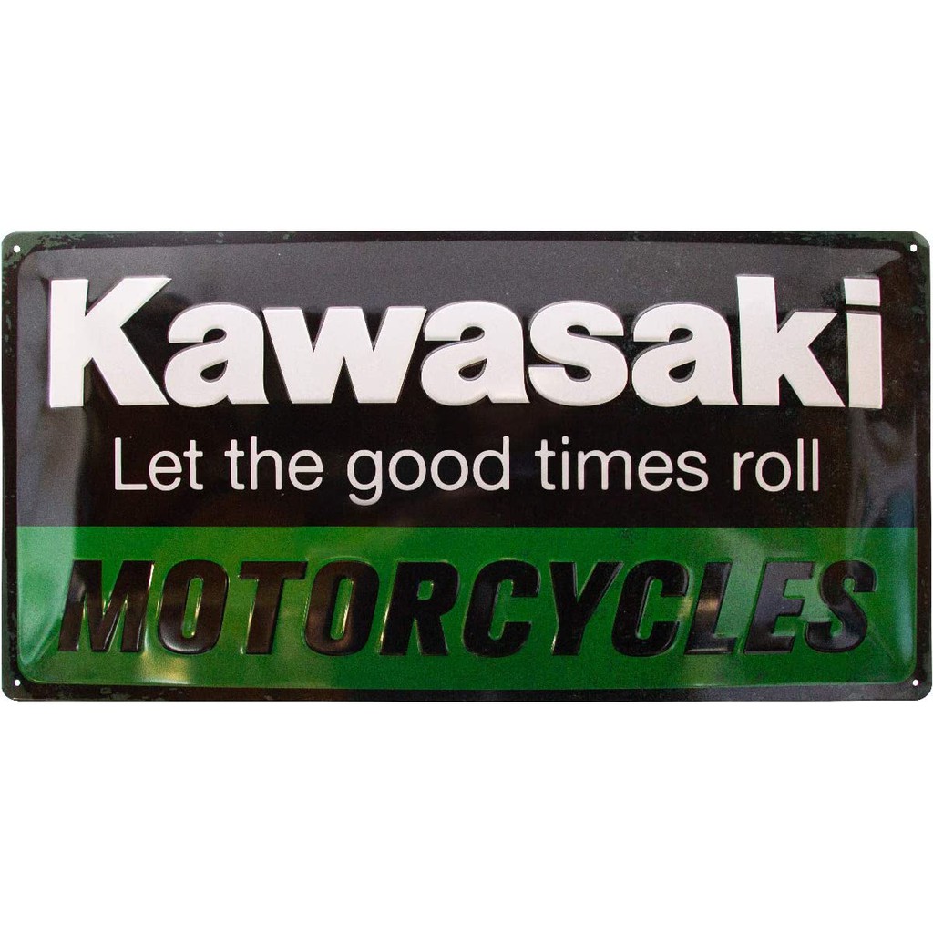 【德國Louis】Kawasaki金屬牌 德國製川崎馬口鐵牌摩托車重機重型機車車庫車行復古經典舊化感裝飾10014891