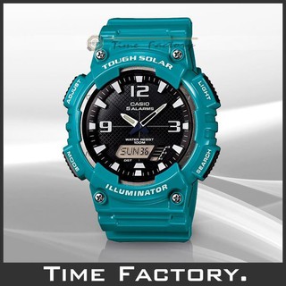 【時間工廠】CASIO 大錶徑炫藍綠 GA造型雙顯錶 AQ-S810WC-3A