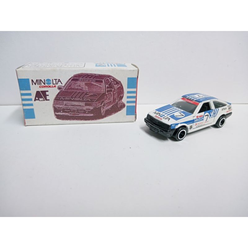 (貼紙已貼)日本製 Tomica 78-4-8 Toyota Corolla Levin AE86 Minolta塗裝