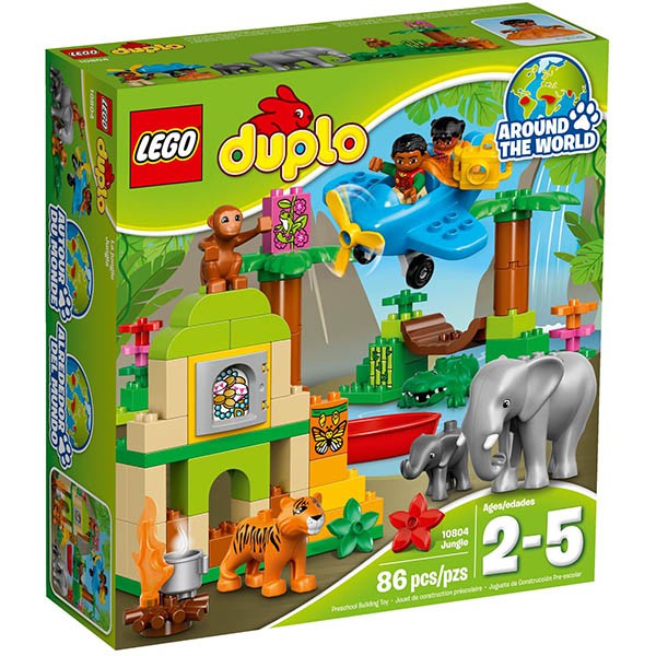 全新可刷卡-樂高積木LEGO duplo得寶系列 10804 叢林