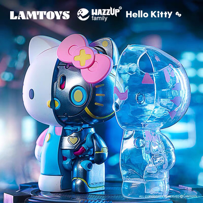 &lt;蛋黃限定&gt;🐖新貨到🐖  Lamtoys MECHA Hello Kitty 凱蒂貓 半剖半機械系列 盒玩～全新現貨~
