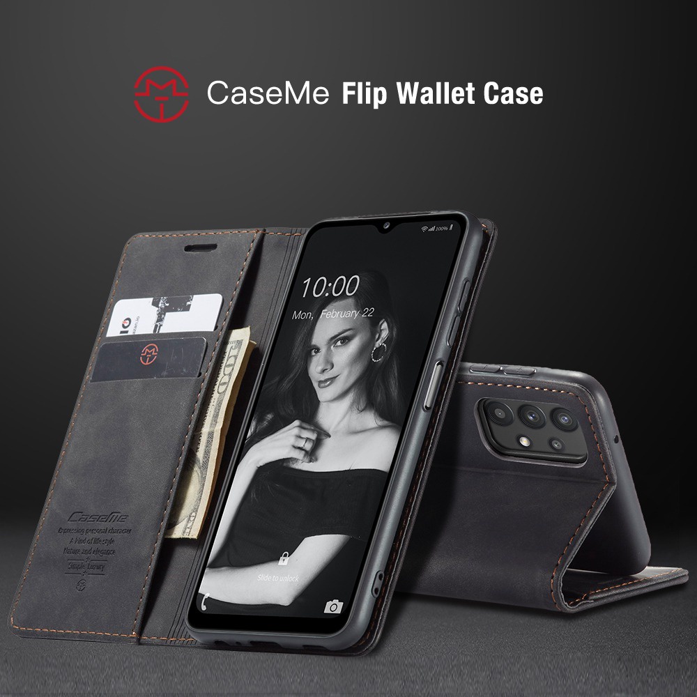 CaseMe 商務皮套 三星A32 5G 手機殼 三星 Galaxy A32 5G 掀蓋 保護殼 錢包款 翻蓋皮套