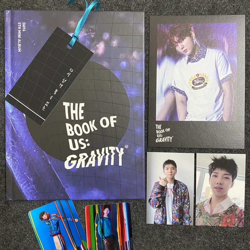 Day6 專輯 Gravity 小卡 明信片 書籤 YoungK SungJin 度雲 The book of us