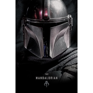 星際大戰Star Wars 曼達洛人 (暗黑特寫)英國進口海報
