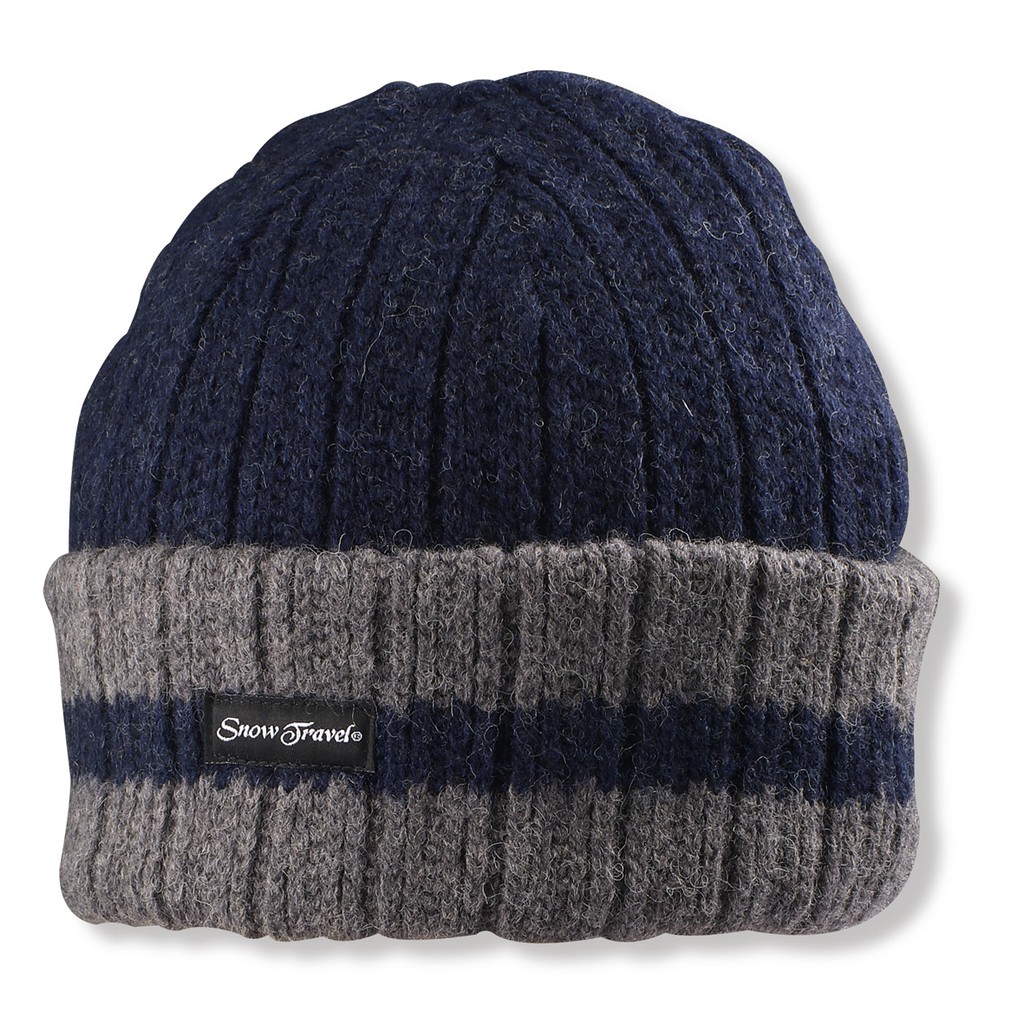 毛帽∣85%純羊毛帽(多色)∣橫條款【SNOW TRAVEL 雪之旅】