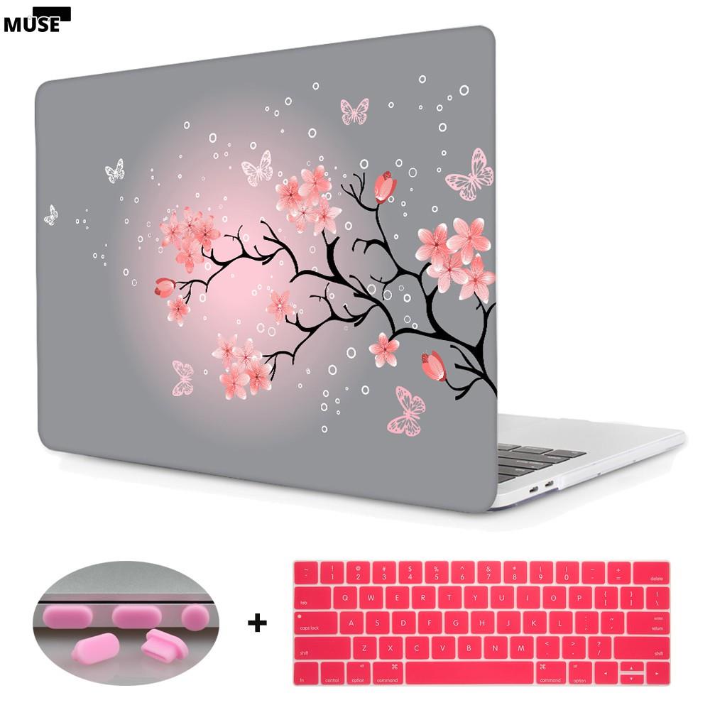 【3cmuse】高品質花卉粉紅色 保護殼 保護套 Apple Macbook Air Pro 13吋 蘋果筆電磨砂殼