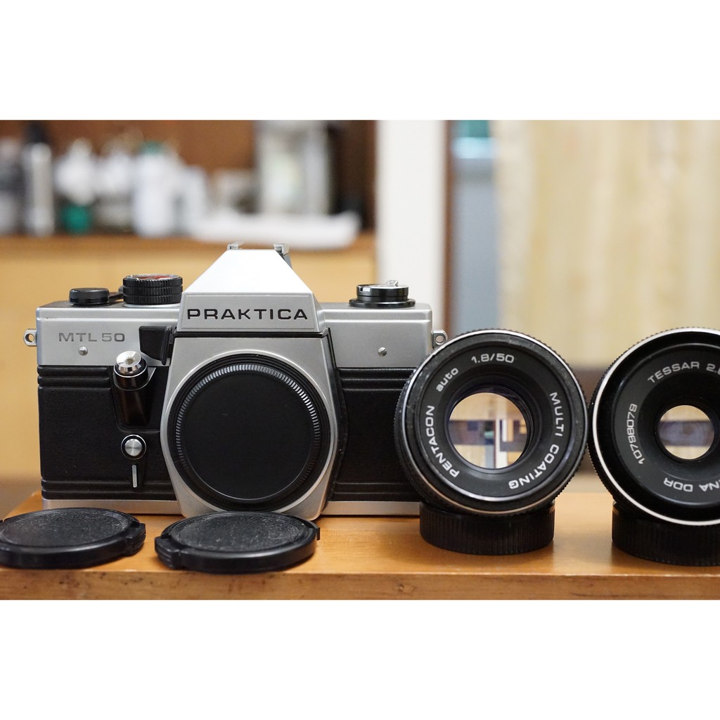 【售】德製Praktica MTL 50 M42相機+Pentacon MC 50mm F1.8 &amp; 東蔡 50mm F