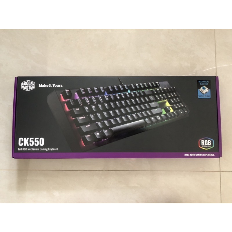 Cooler Master 酷碼 CK550 RGB 機械式 電競鍵盤 青軸