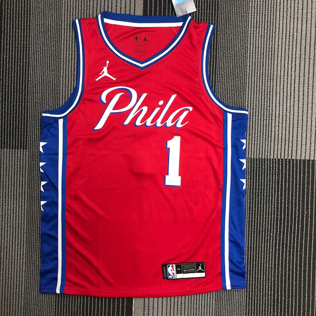 男士Philadelphia 76ers James Harden NBA Jersey費城76人隊詹姆斯哈登紅籃球球衣