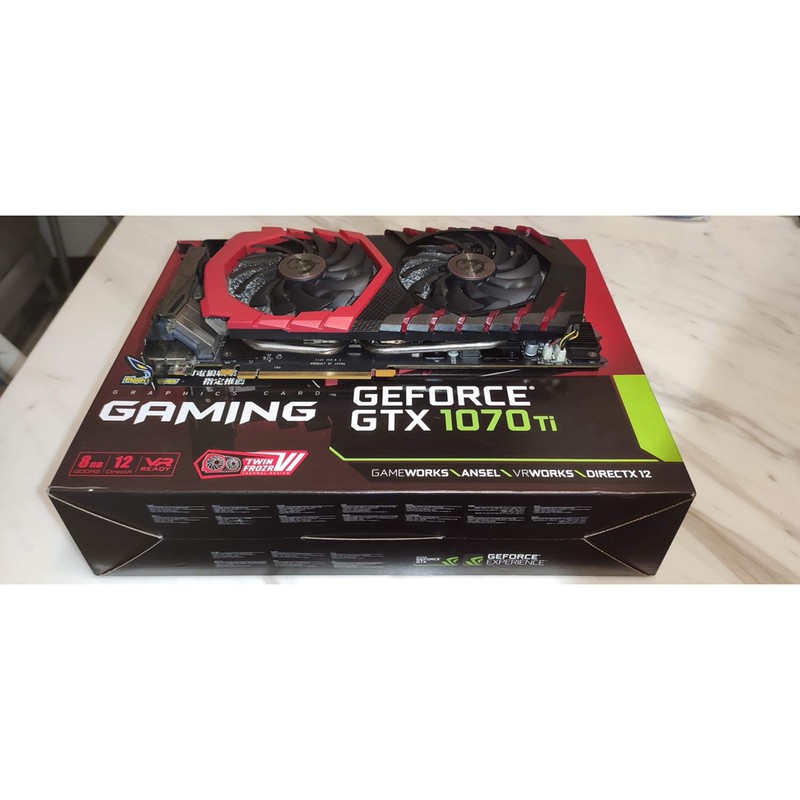 MSI GAMING GTX 1070 TI 8G 保固到2023/7/6