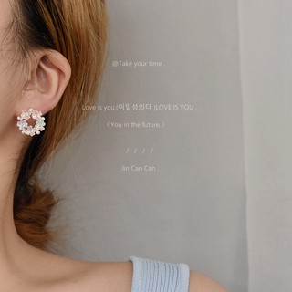 J.L Studio✨現貨✨S925銀針鍍14K圓形鏤空花環耳飾✨