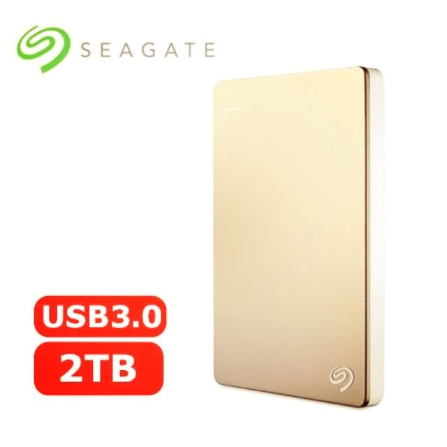 便宜希捷seagate 2.5吋 2TB  USB 3.0slim backup plus(金)外接式硬碟,