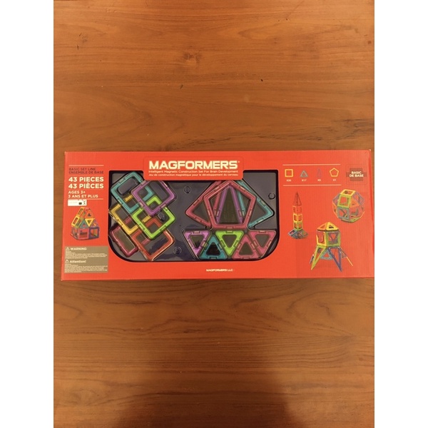 MAGFORMERS 磁性建構片 43片組合（二手商品，限郵局寄出）