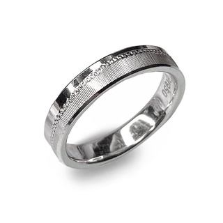 造型亮面線條PT950純鉑金(白金)戒指 0.62錢 基隆克拉多