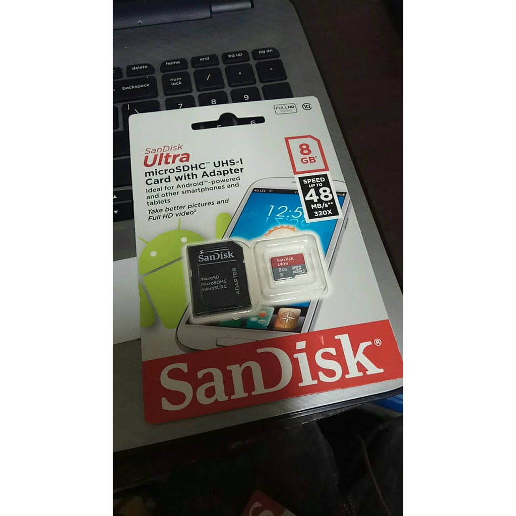 全新 限量] Sandisk microSD 8G Micro SD microSDHC C10 記憶卡 含轉卡