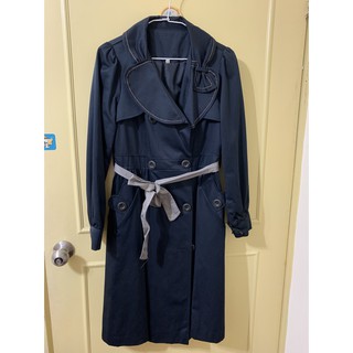 正韓貨深藍顯瘦修身英倫風風衣外套，Korea, Gmarket, Cherrykoko