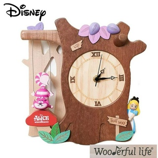愛麗絲夢遊仙境 動態時鐘 愛麗絲 妙妙貓 動態時鐘 搖擺鐘 木製掛鐘 迪士尼 Disney時鐘 壁掛式